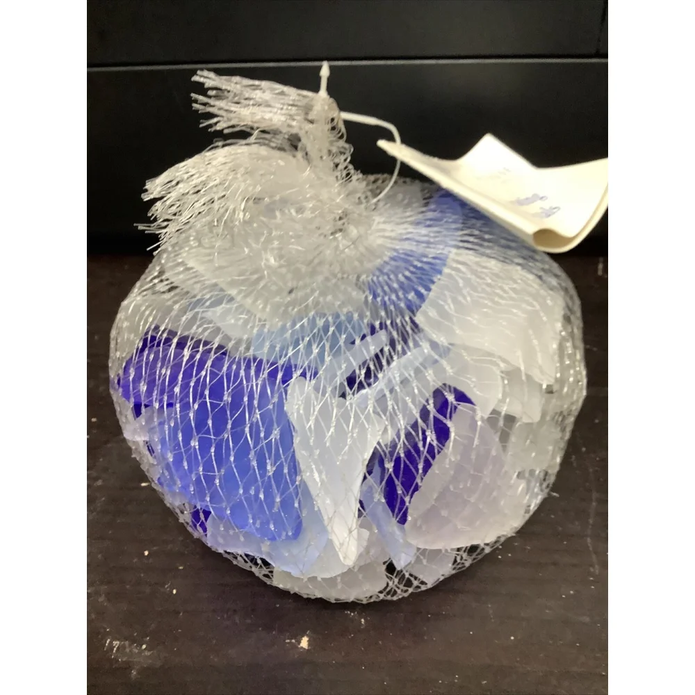 Princess House Decorating Crystals Blue And White NIB  #6137B